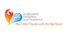 A logo for the southeastern firefighters burn foundation.